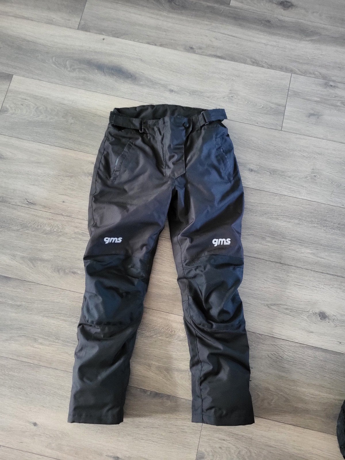 GMS Motorbroek Zwart Maat  XL, Overige maten, Ophalen of Verzenden, Zo goed als nieuw, GMS