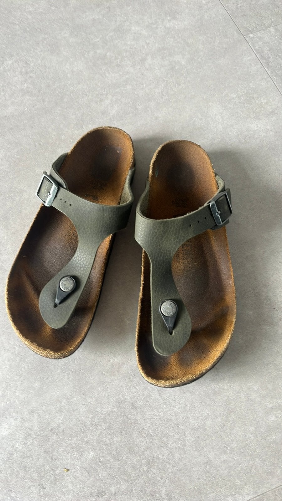 Birkenstock grijs/groen maat 36, Kleding | Dames, Schoenen, Verzenden, Nieuw, Groen