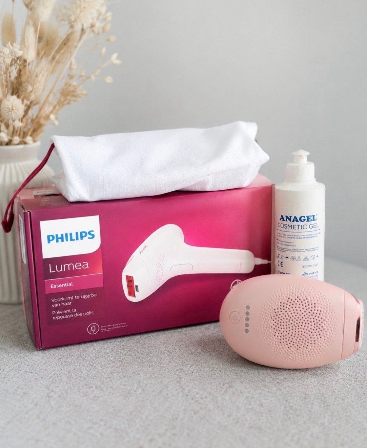Philips Lumea Essential IPL ontharingsapparaat + Anagel, Ophalen, Zo goed als nieuw, Scheren en Epileren