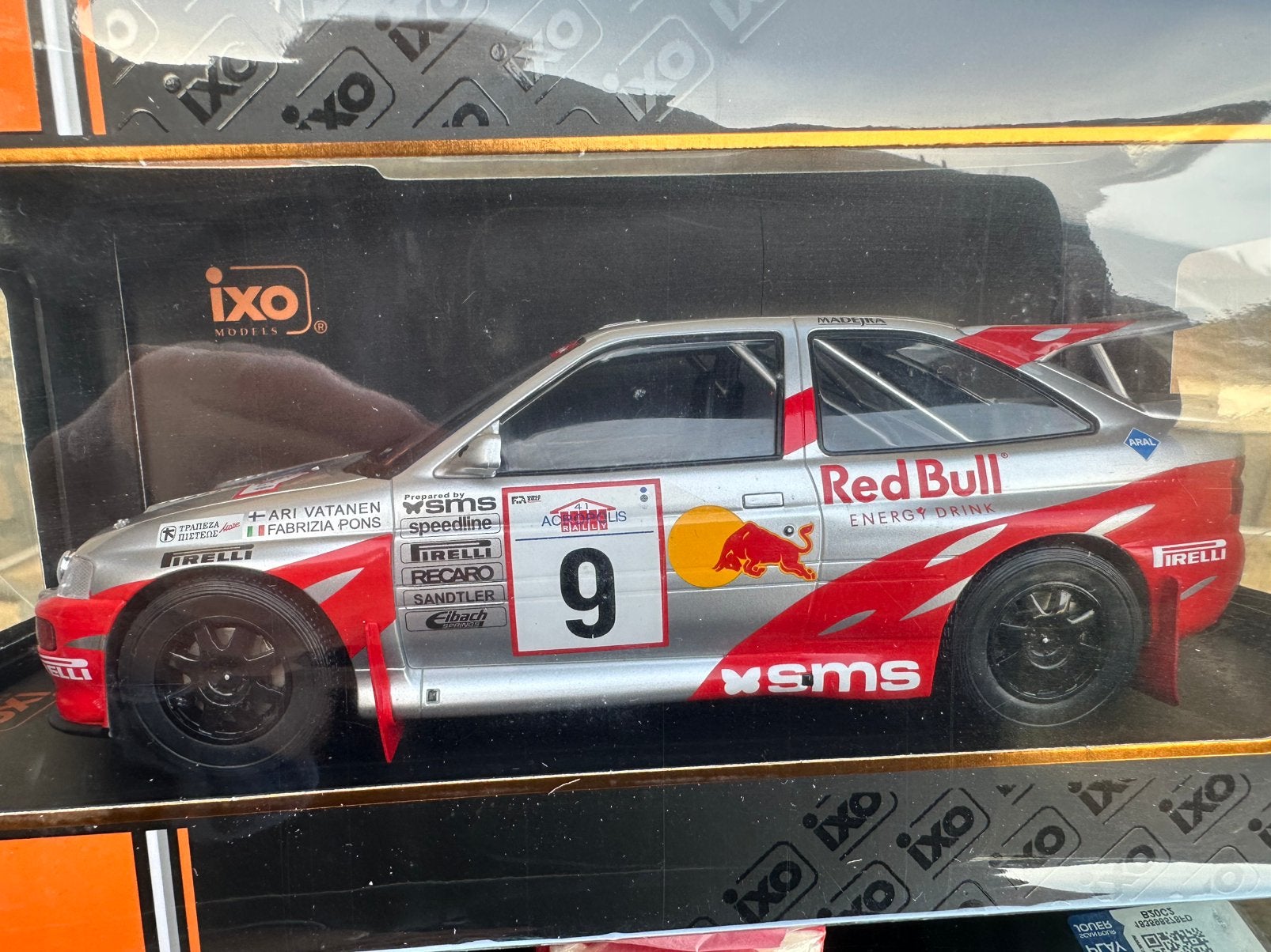 IXO 1:18 FORD ESCORT RS COSWORTH #9 RALLY ACROPOLIS 1994, Ophalen of Verzenden, Nieuw, Auto, Overige merken