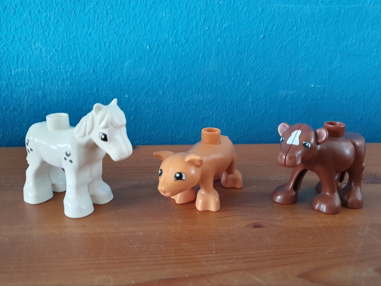 Duplo lego Dieren Boerderij pony varken kalf, Ophalen of Verzenden, Zo goed als nieuw, Duplo