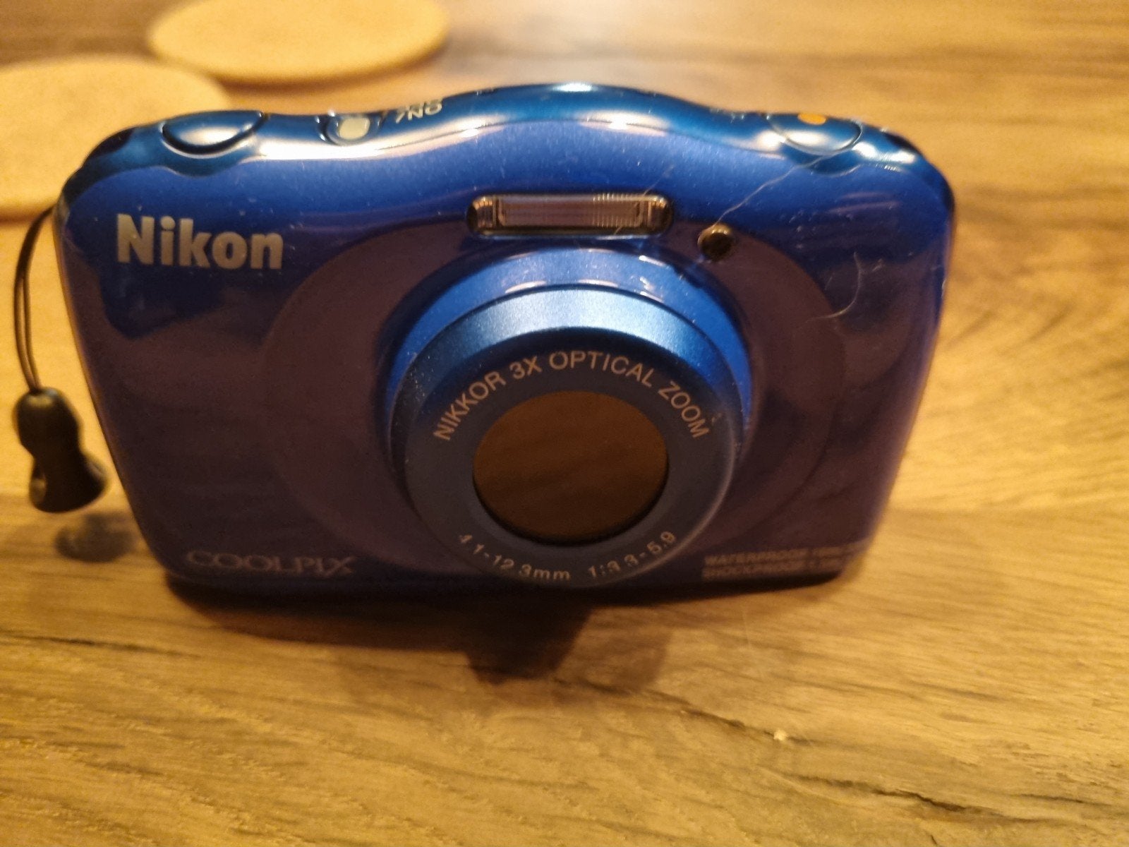 Nikon Coolpix S33 waterdichte camera - Blauw, Ophalen of Verzenden, Compactcamera, Nikon, Minder dan 4 keer