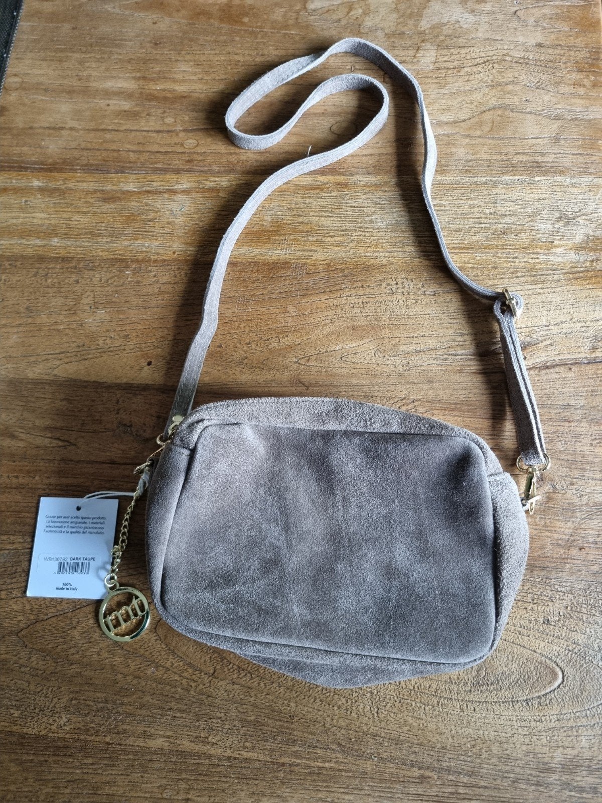 NIEUW! Tomazzi Suède Schoudertas - Nieuw met label, Ophalen of Verzenden, Nieuw, Schoudertasje