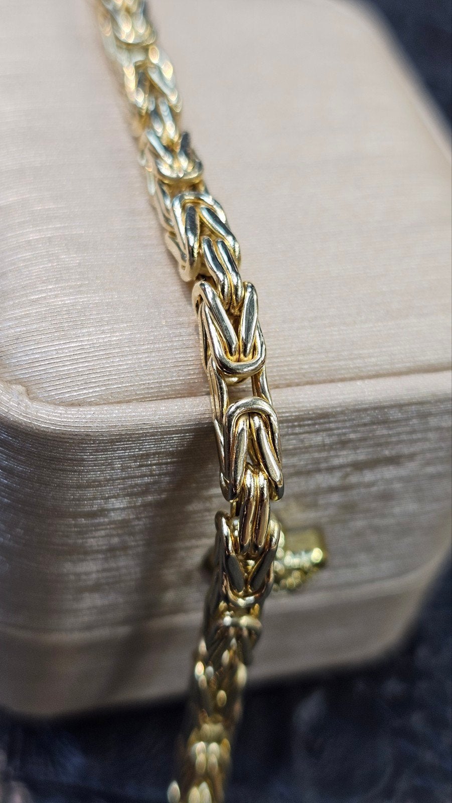 Prachtige 14k gouden Koningsschakel armband 21cm, Ophalen of Verzenden, Nieuw, Goud, Goud