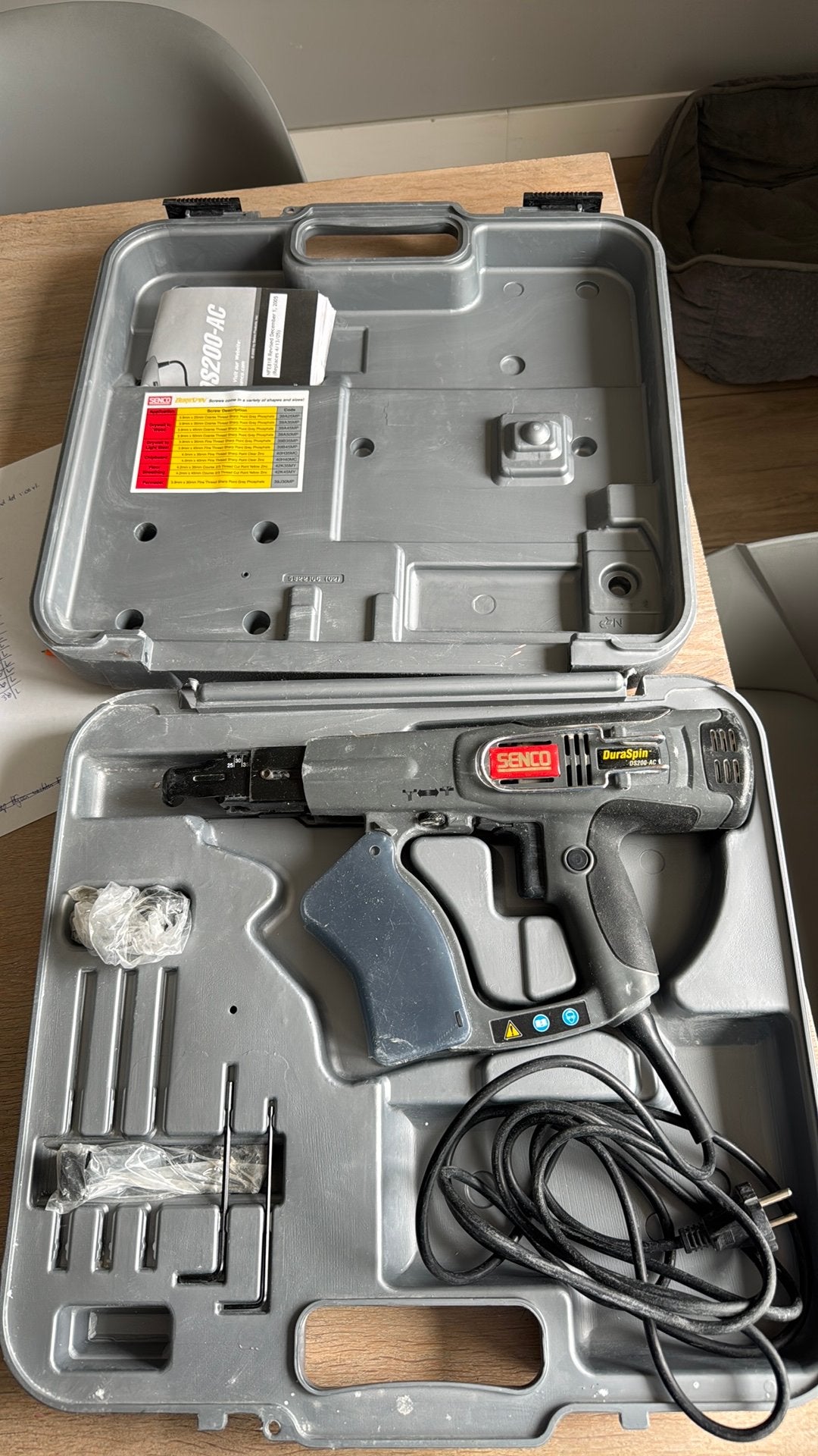 Senco duraspin bandschroefmachine, Ophalen of Verzenden, Gebruikt