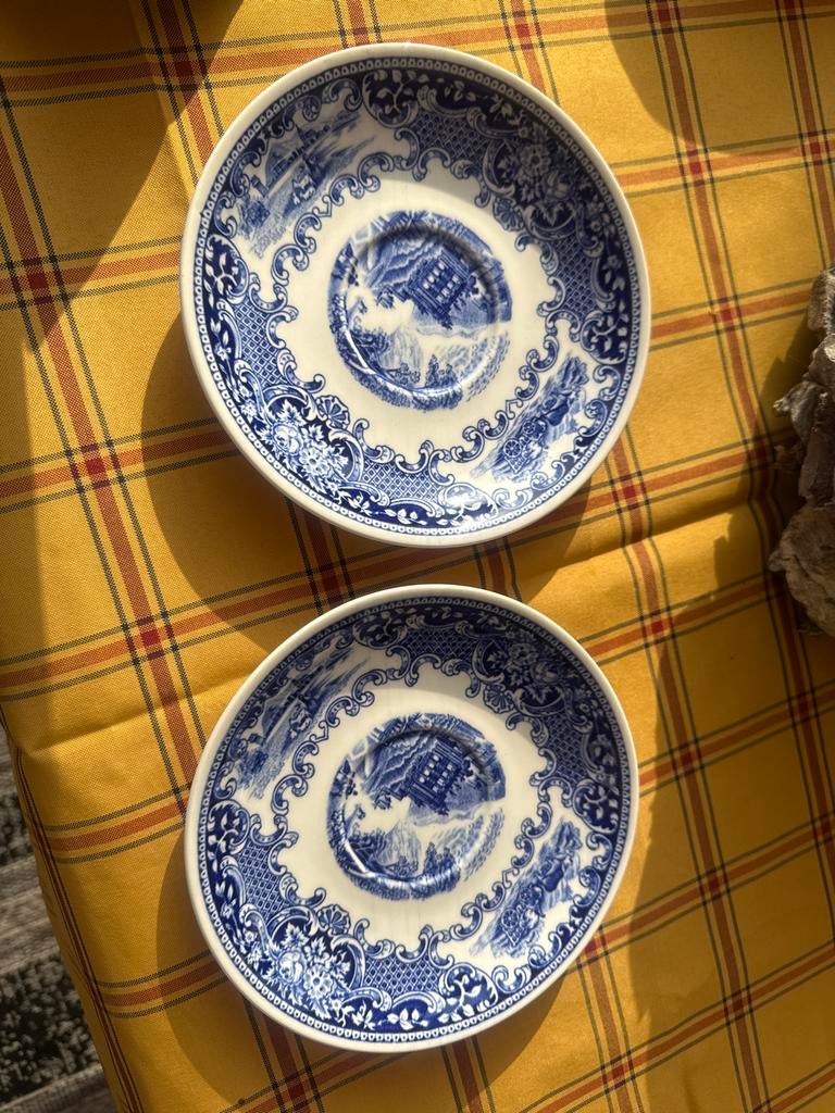 Set van 2 Royal Sphinx Old England schotels, Antiek en Kunst, Antiek | Servies los, Ophalen of Verzenden