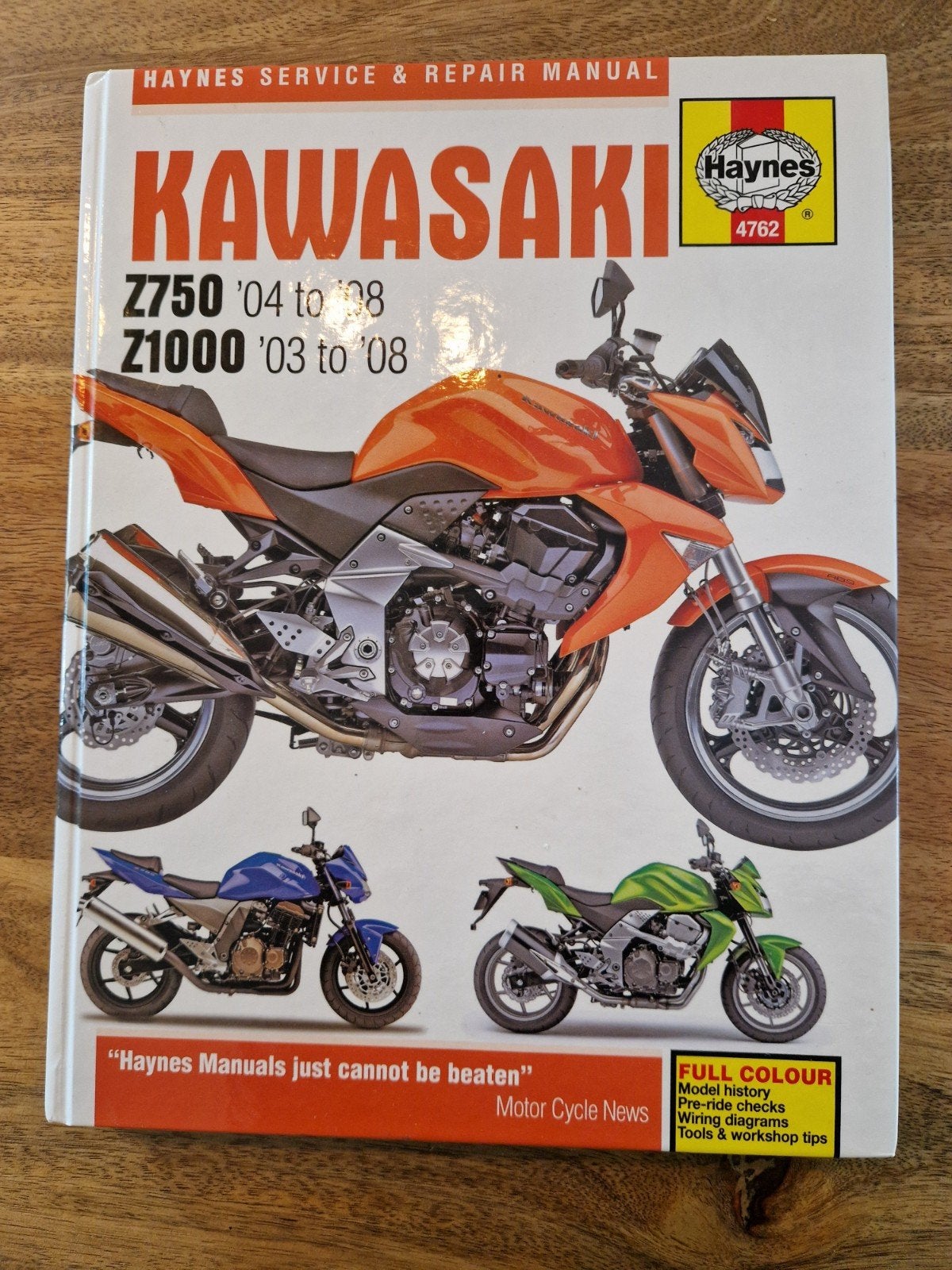 Haynes Werkplaatshandboek Kawasaki Z750/Z1000 ('03-'08), Boeken, Ophalen of Verzenden, Gelezen, Haynes, Merk of Model