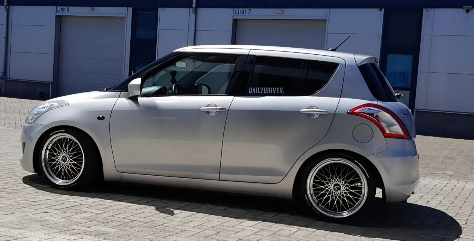 Lenso EA3 17 inch velgen 4x100 met Hankook zomerbanden, Ophalen, Gebruikt, Banden en Velgen, 17 inch