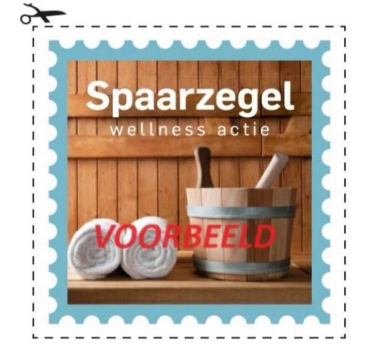 Zegels Krantsparen 50% korting sauna Dagje wellness, Tickets en Kaartjes, Kortingen en Cadeaubonnen, Drie personen of meer, Spa of Sauna