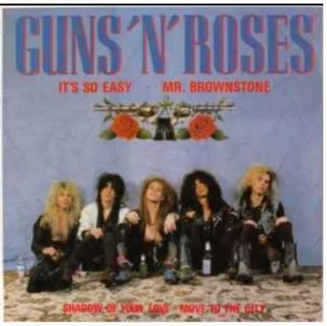 Guns N' Roses Its So Easy 1987 Vinyl, Cd's en Dvd's, Vinyl | Hardrock en Metal, Ophalen of Verzenden, 1980 - 1989, Zo goed als nieuw