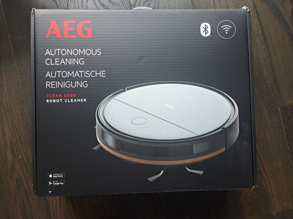 AEG CLEAN 6000 Robotstofzuiger - In de doos, amper gebruikt, Ophalen, Zo goed als nieuw, Reservoir, Robotstofzuiger