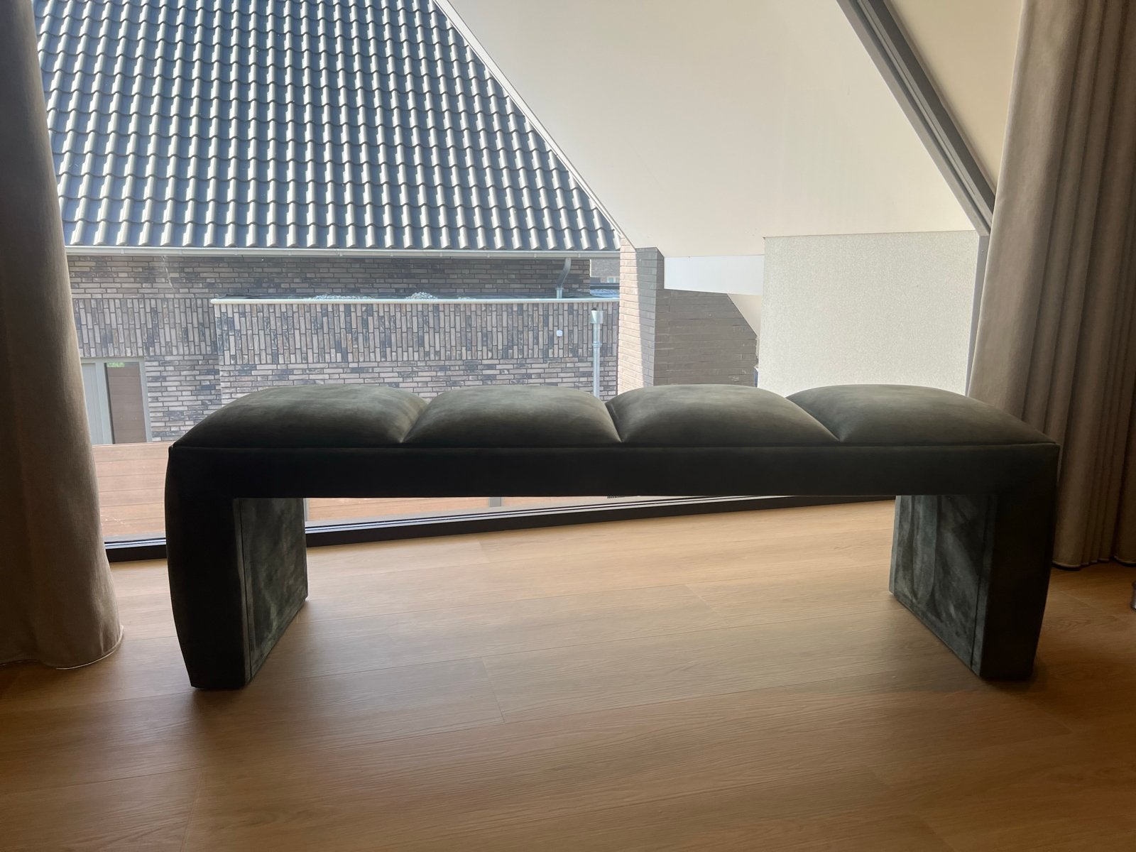 Swiss Sense bedbankje in nieuwstaat - Hunter groen, Ophalen, Minder dan 75 cm, Zo goed als nieuw, Minder dan 150 cm