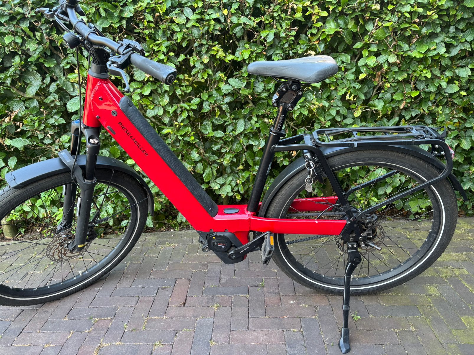 Riese & Müller Charger4 GT Vario E-bike 750Wh Kiox D51 Red, Zo goed als nieuw, 51 tot 55 cm, 50 km per accu of meer, Ophalen