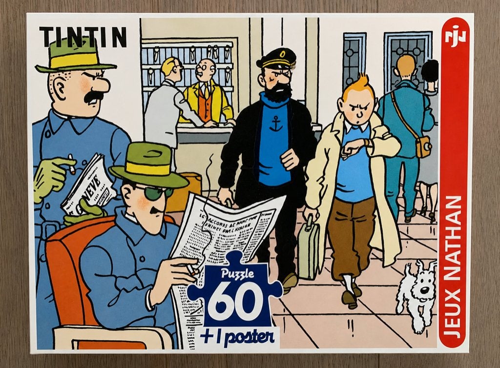 KUIFJE - puzzel Hotel Cornavin + poster * 1994 * NIEUW, Ophalen of Verzenden, Kuifje, Nieuw, Boek of Spel
