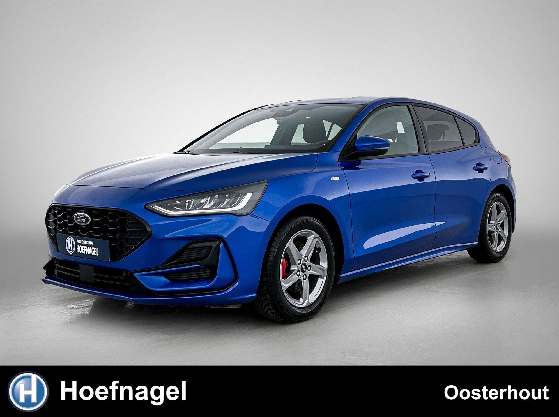 Ford Focus 1.0 EcoBoost Hybrid ST Line X | Cruise control |, Auto's, Gebruikt, Zwart, Blauw, 1306 kg