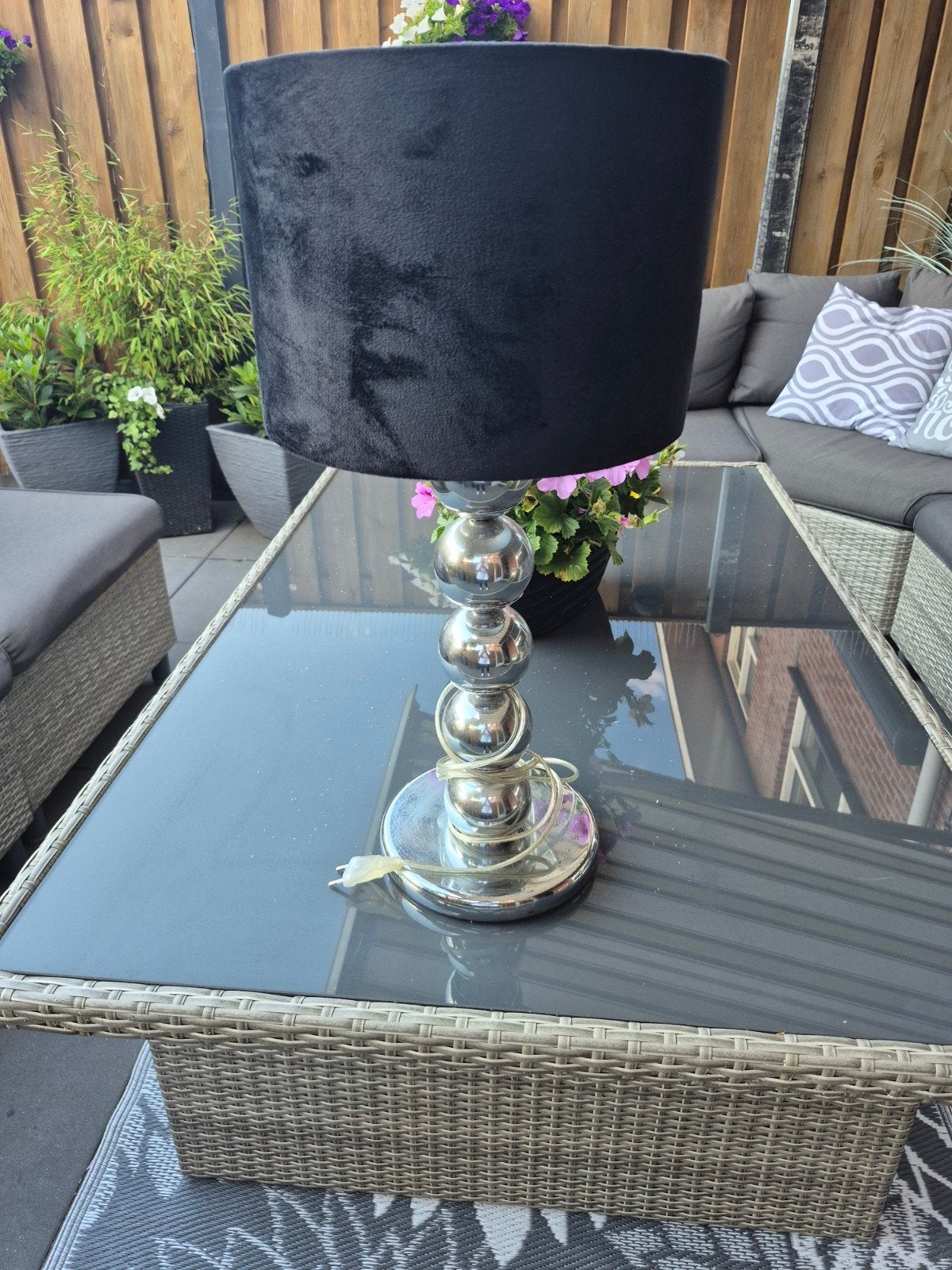 Tafellamp Eric Kusters style, Gebruikt, 50 tot 75 cm, Ophalen of Verzenden, Stof