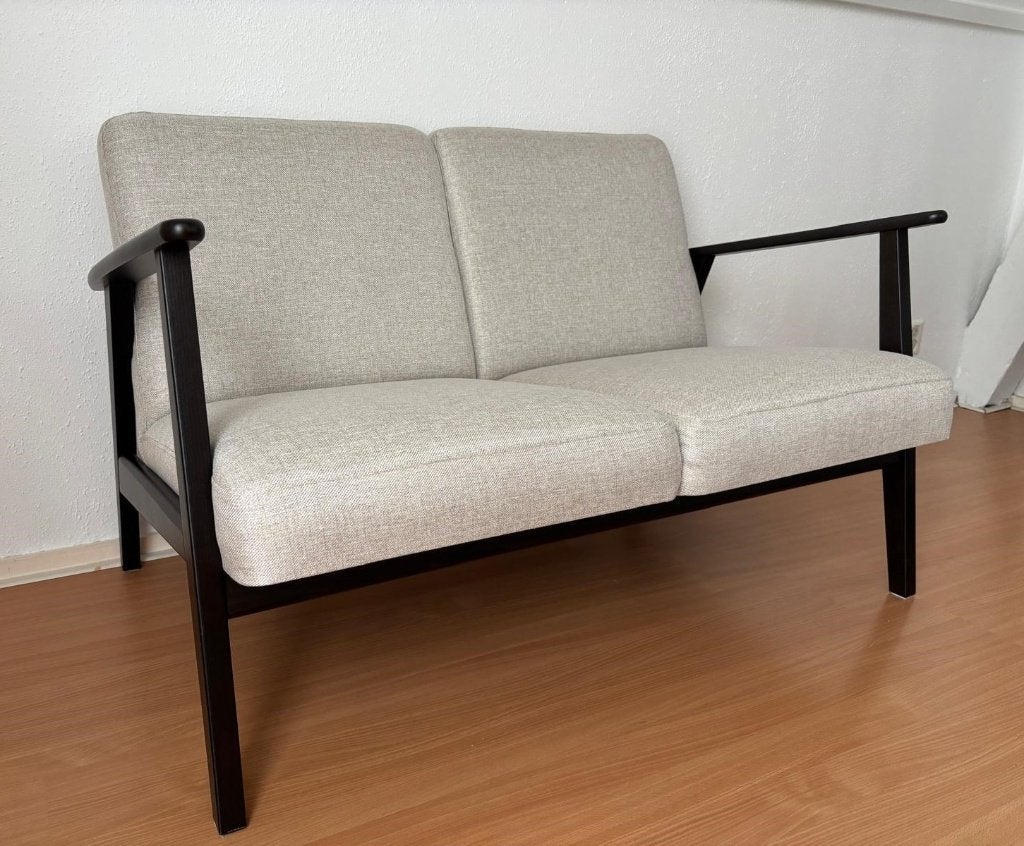 IKEA EKENÄSET 2-zitsbank – Zo goed als nieuw – Lichtbeige, Ophalen, Tweepersoons, Zo goed als nieuw, Rechte bank