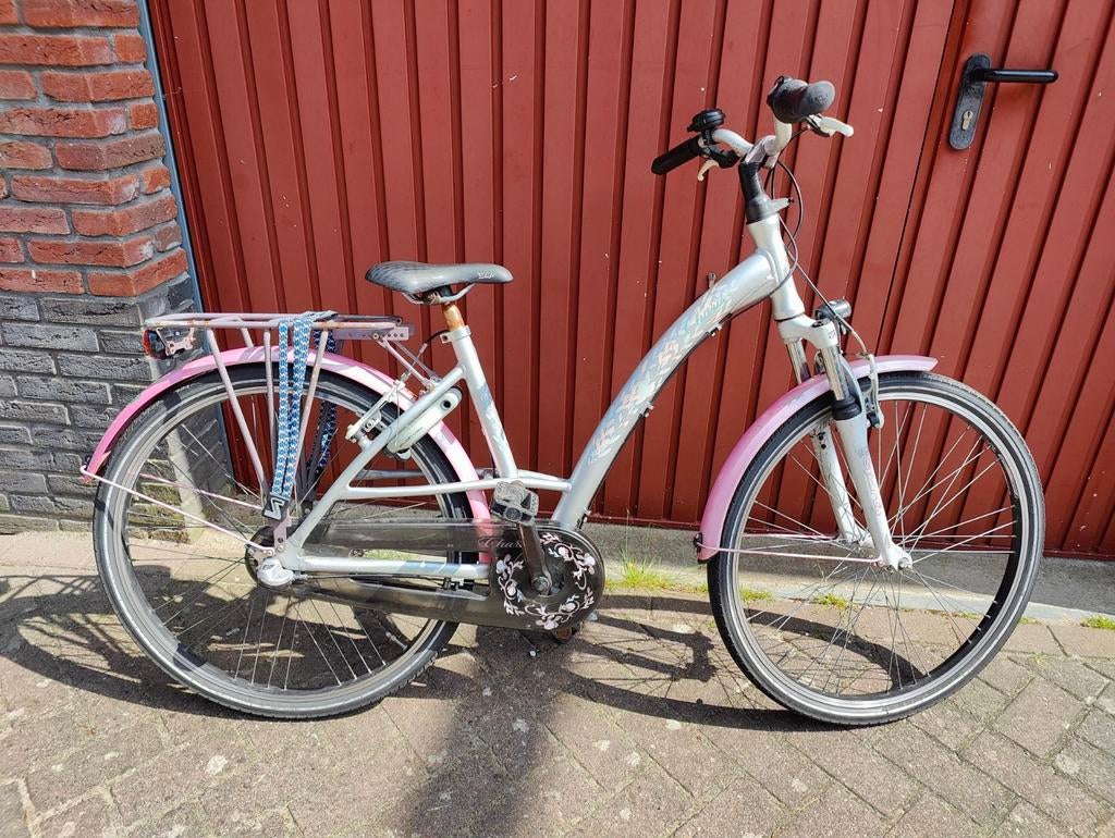 Sparta kinderfiets 26 inch, Fietsen en Brommers, Fietsen | Dames | Damesfietsen, Terugtraprem, Sparta, Gebruikt, Versnellingen
