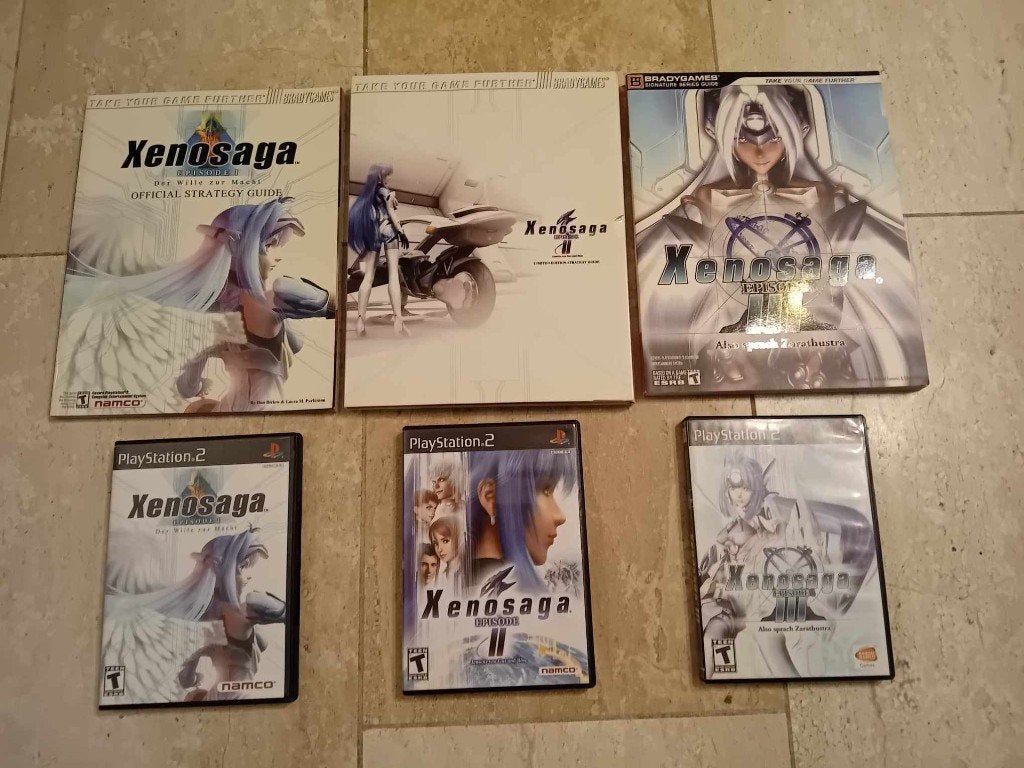 Xenosaga lot voor ps2 all 3 games + all guides, Spelcomputers en Games, Ophalen, 1 speler, Zo goed als nieuw, Role Playing Game (Rpg)