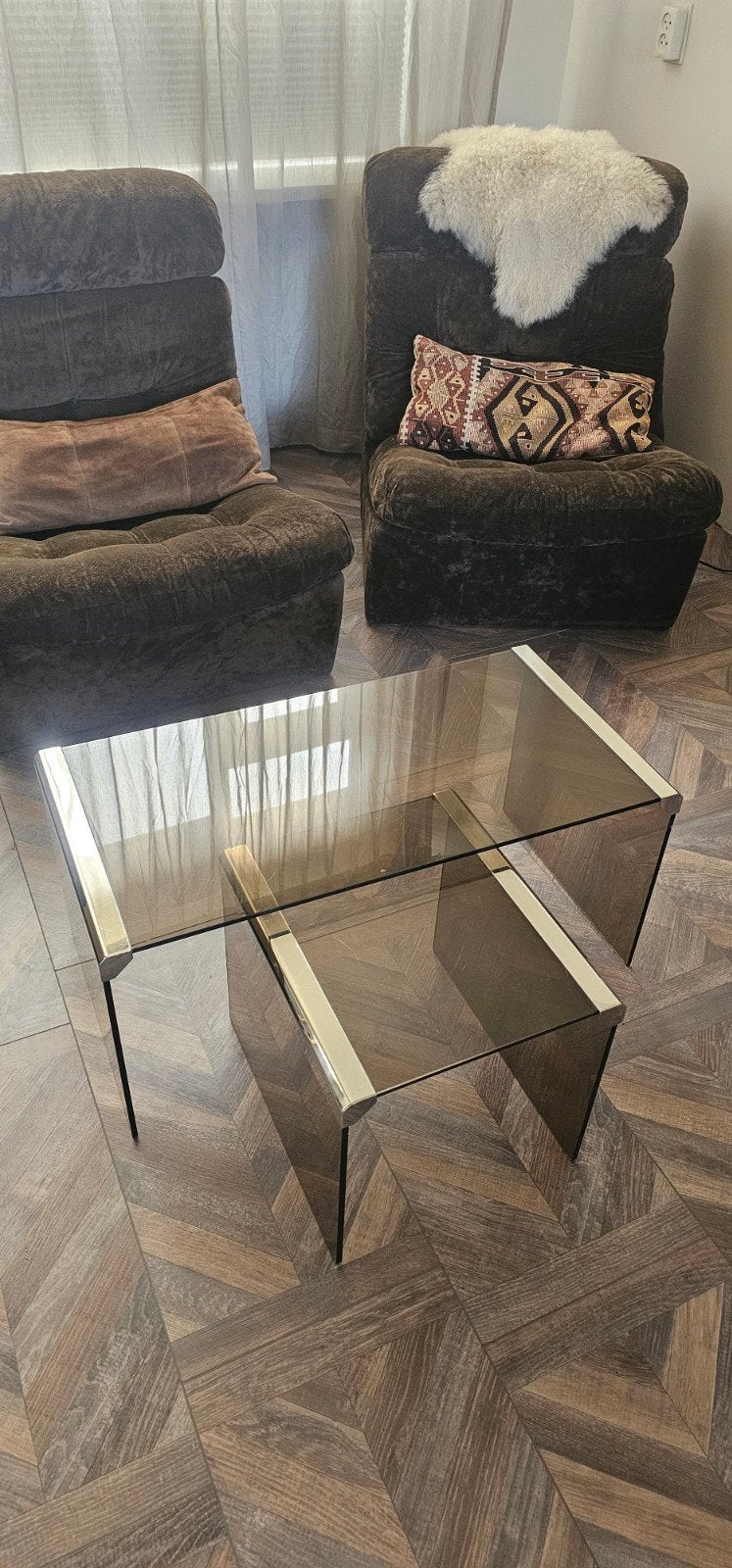 Vintage Nesting Tables van Gallotti & Radice  70s, Ophalen, Rond, 50 tot 100 cm, 50 tot 100 cm