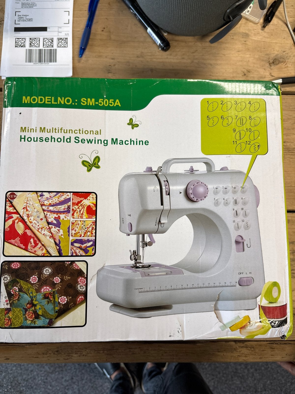 Mini Multifunctionele Naaimachine SM-505A, Ophalen of Verzenden, Nieuw, Naaimachine, Overige merken