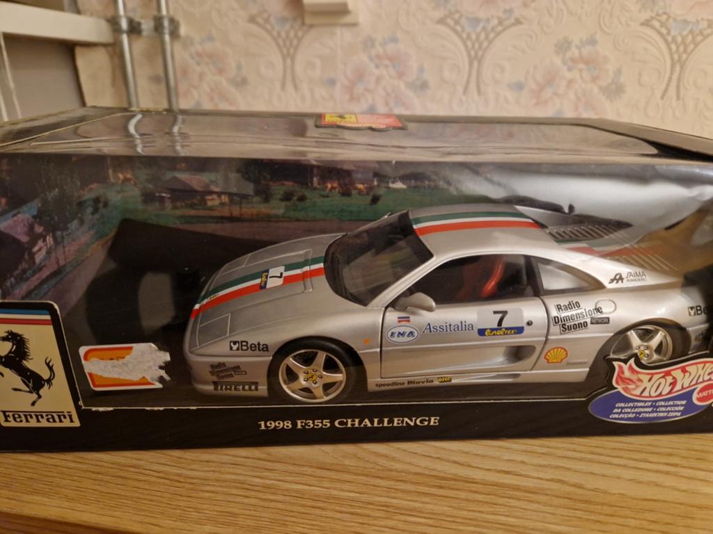 Zeldzame Ferrari F355 Challenge 1998 schaalmodel, Ophalen of Verzenden, Zo goed als nieuw, Auto, Hot Wheels