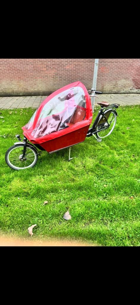 Bakfiets met huif, Fietsen en Brommers, Ophalen, Gebruikt, 4 kinderen of meer, Huif