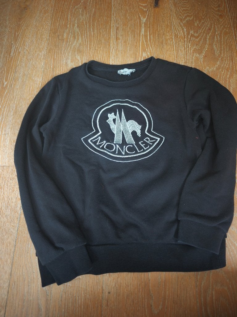 Moncler sweater zwart maat 8 (128), Ophalen, Zo goed als nieuw, Maat 128