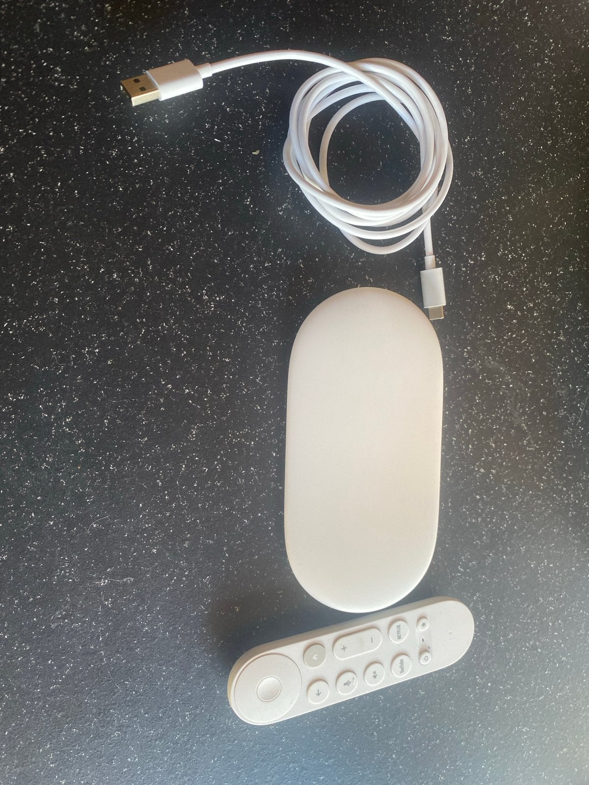 Google Chromecast  streamer met Google TV 4K - Wit, Audio, Tv en Foto, Mediaspelers, Ophalen, Zo goed als nieuw, HDMI, Zonder harde schijf