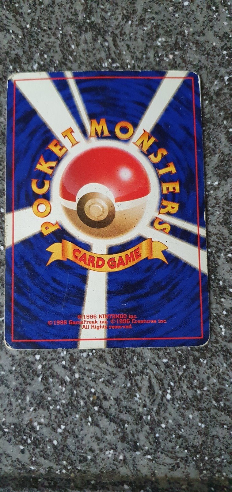 Pokémon Fighting Energy Kaart - Vintage pocket monsters 1996, Ophalen of Verzenden, Gebruikt, Losse kaart