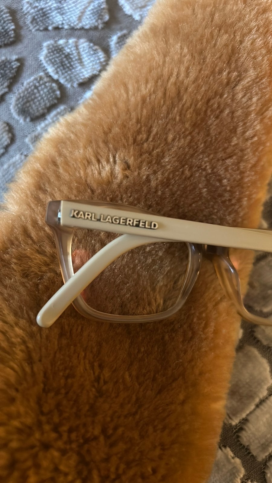 Karl Lagerfeld montuur, Overige merken, Beige, Ophalen of Verzenden, Zo goed als nieuw