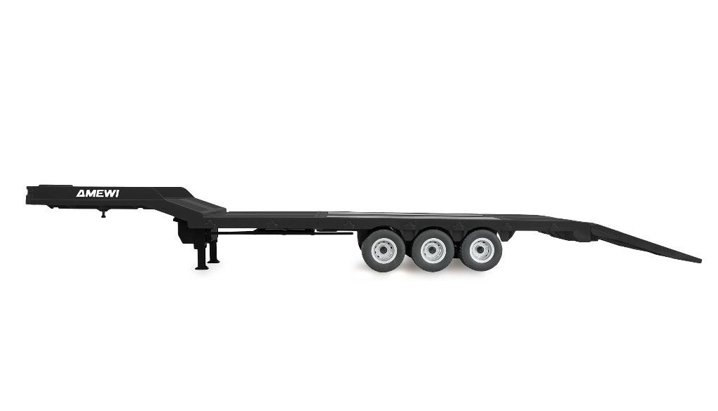 Flatbed Semi-Trailer Three Axles for Scania 1:18 black, Ophalen of Verzenden, Nieuw, Overige schalen, Onderdeel