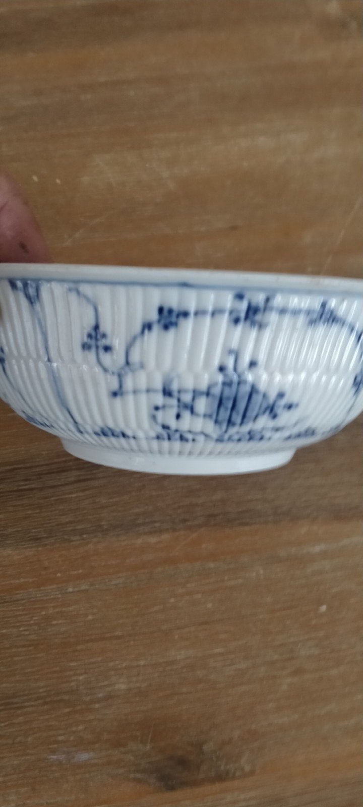 Duits blauw kommetje, Ophalen