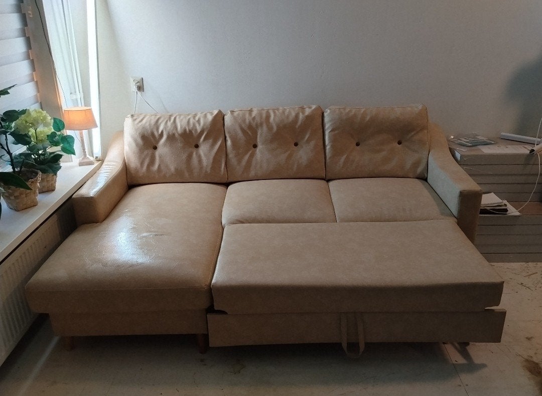 Comfortabele lounge zitbank met opbergruimte, Ophalen, Gebruikt, Modern, Lounge, 100 tot 125 cm