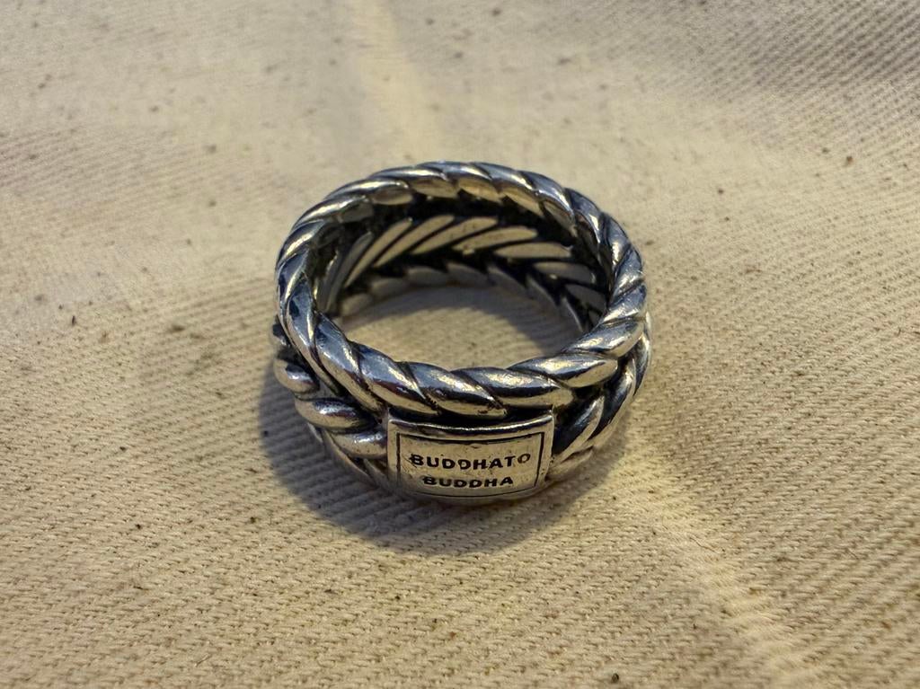 Buddha to Buddha zilveren 925 Nurul ring 17mm, Ophalen of Verzenden, Zo goed als nieuw, 17 tot 18, Dame