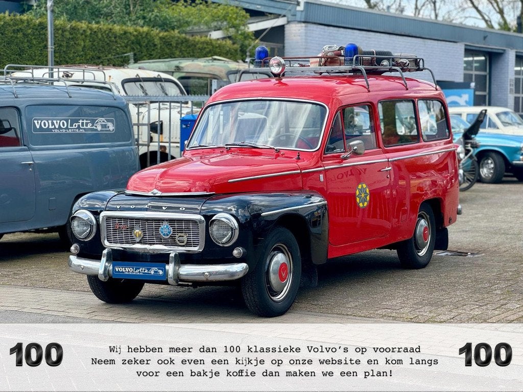 Volvo P210 Duett Brandweerwagen met roofrack en accessoires, Gebruikt, Overige modellen, Origineel Nederlands, Bedrijf