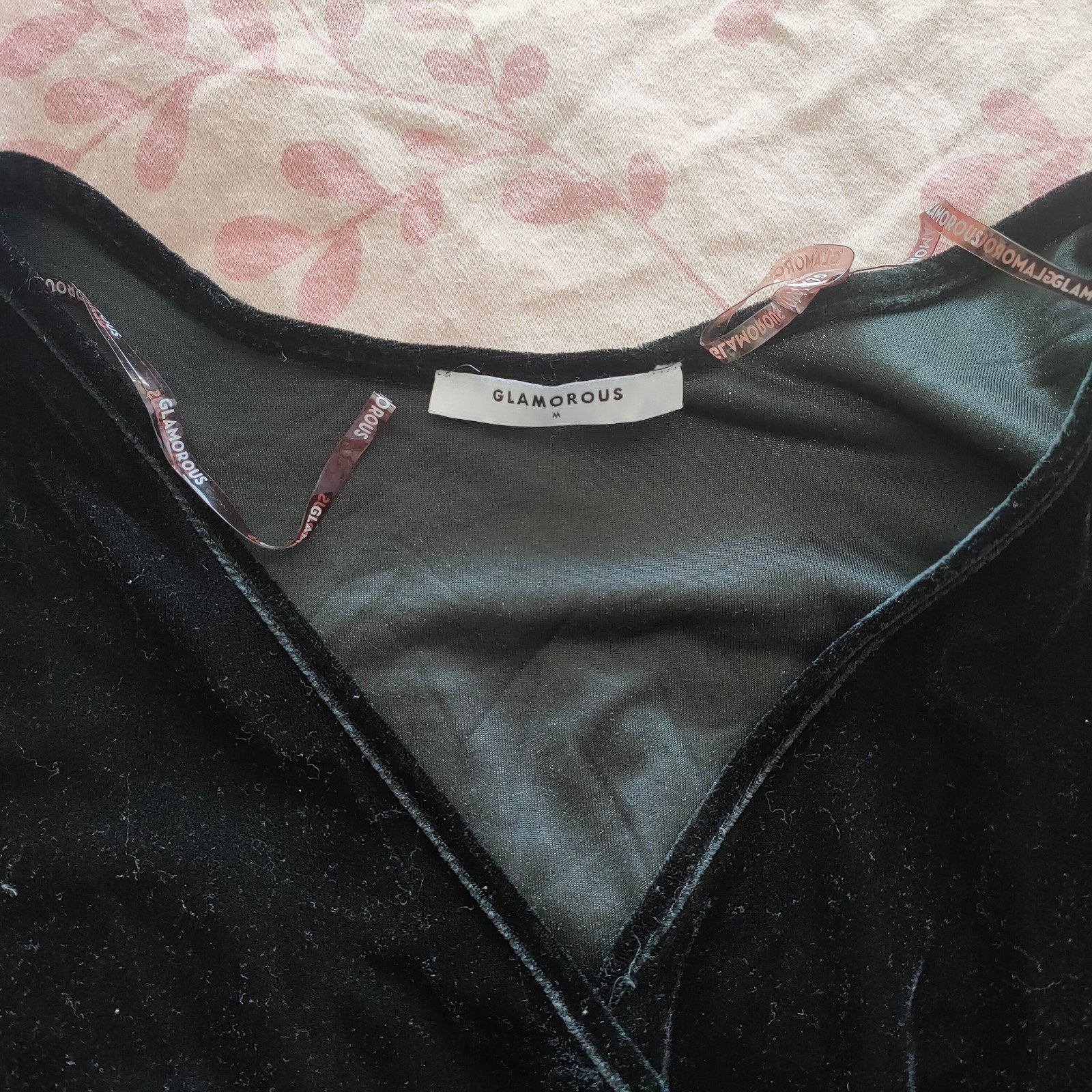 Glamorous Zwarte Fluwelen Playsuit - Maat M, Maat 38/40 (M), Zwart, Ophalen of Verzenden, Glamorous