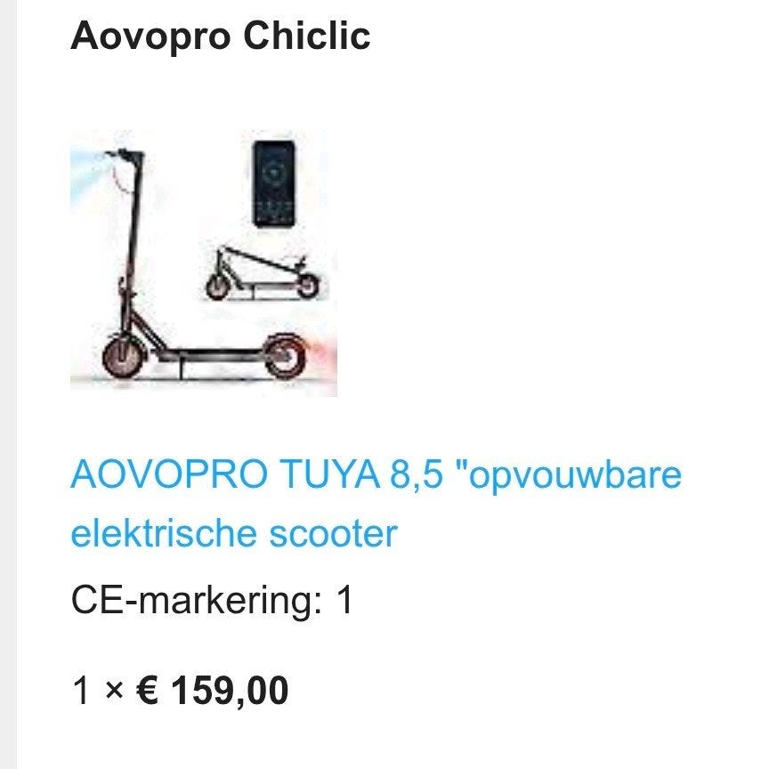 Elektrische scooter, Ophalen, Gebruikt, Elektrisch, Overige modellen