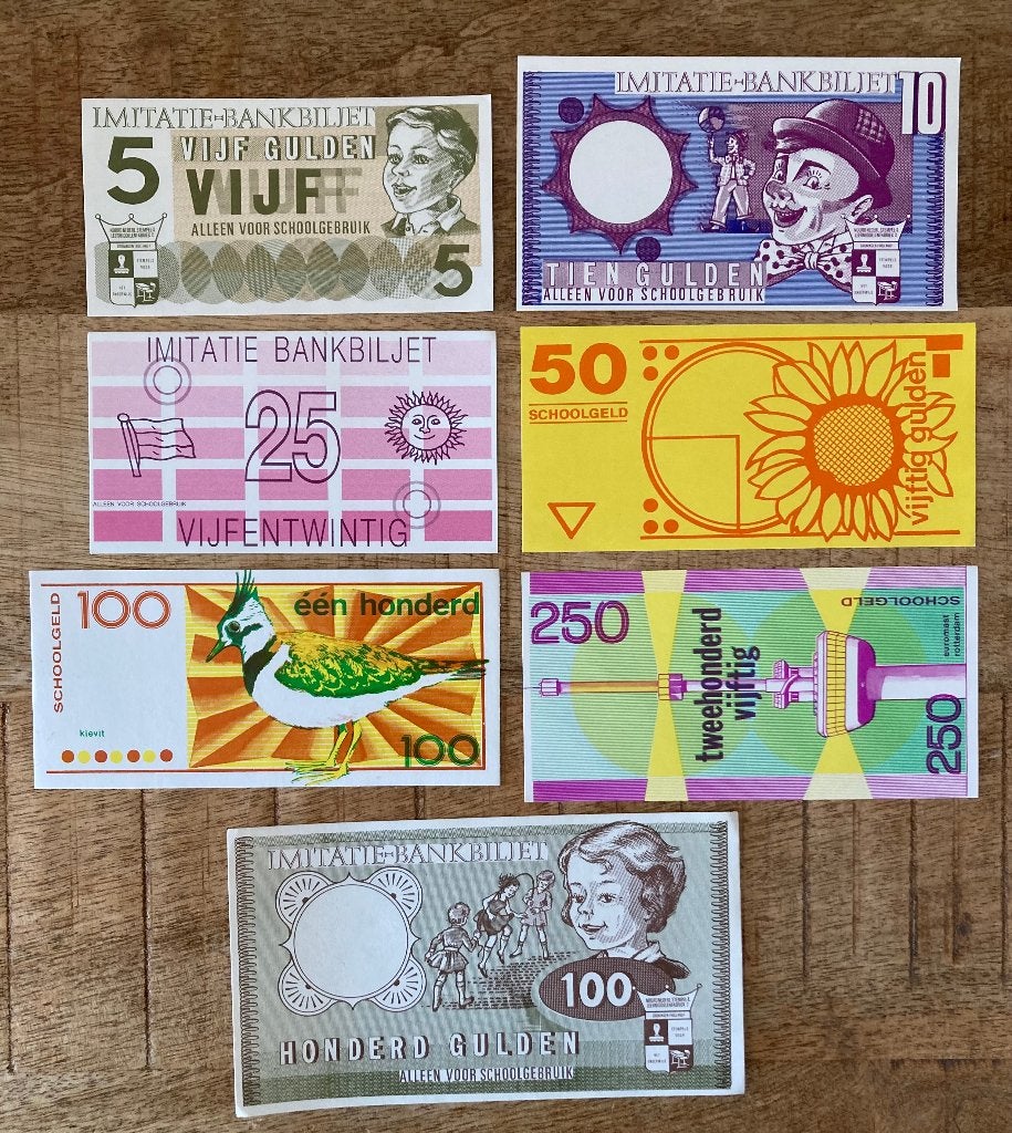 schoolgeld gulden tijdperk, Ophalen, Koningin Beatrix, 50 gulden, Setje