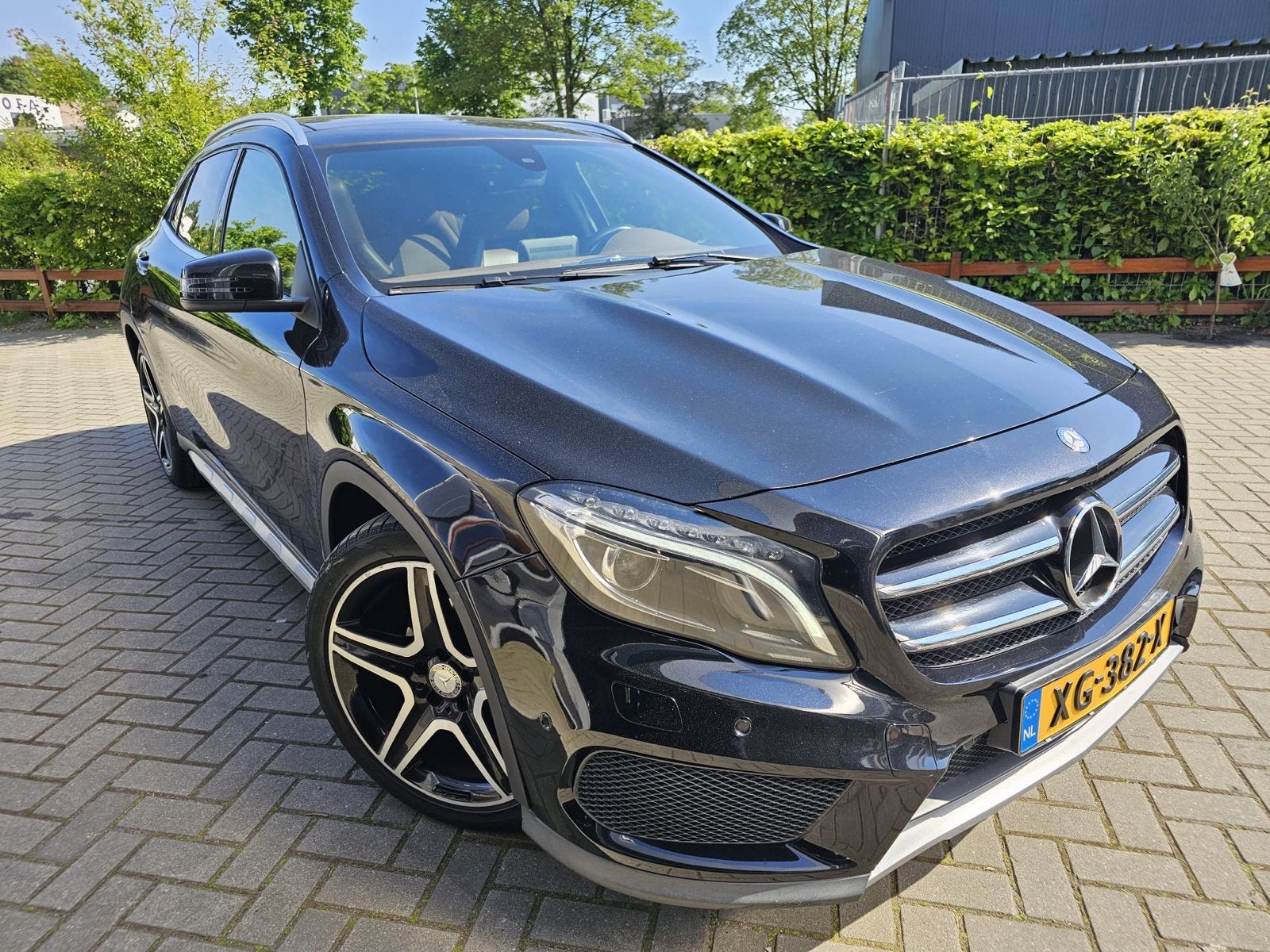 Mercedes-Benz GLA 200d 136pk 2017 Zwart, Auto's, Mercedes-Benz, Voorwielaandrijving, 136 pk, 4 cilinders, Leder