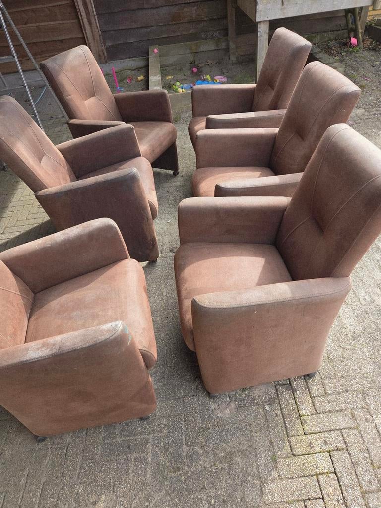 6 gebruikte stoelen op wieltjes., Ophalen, Gebruikt, Vijf, Zes of meer stoelen