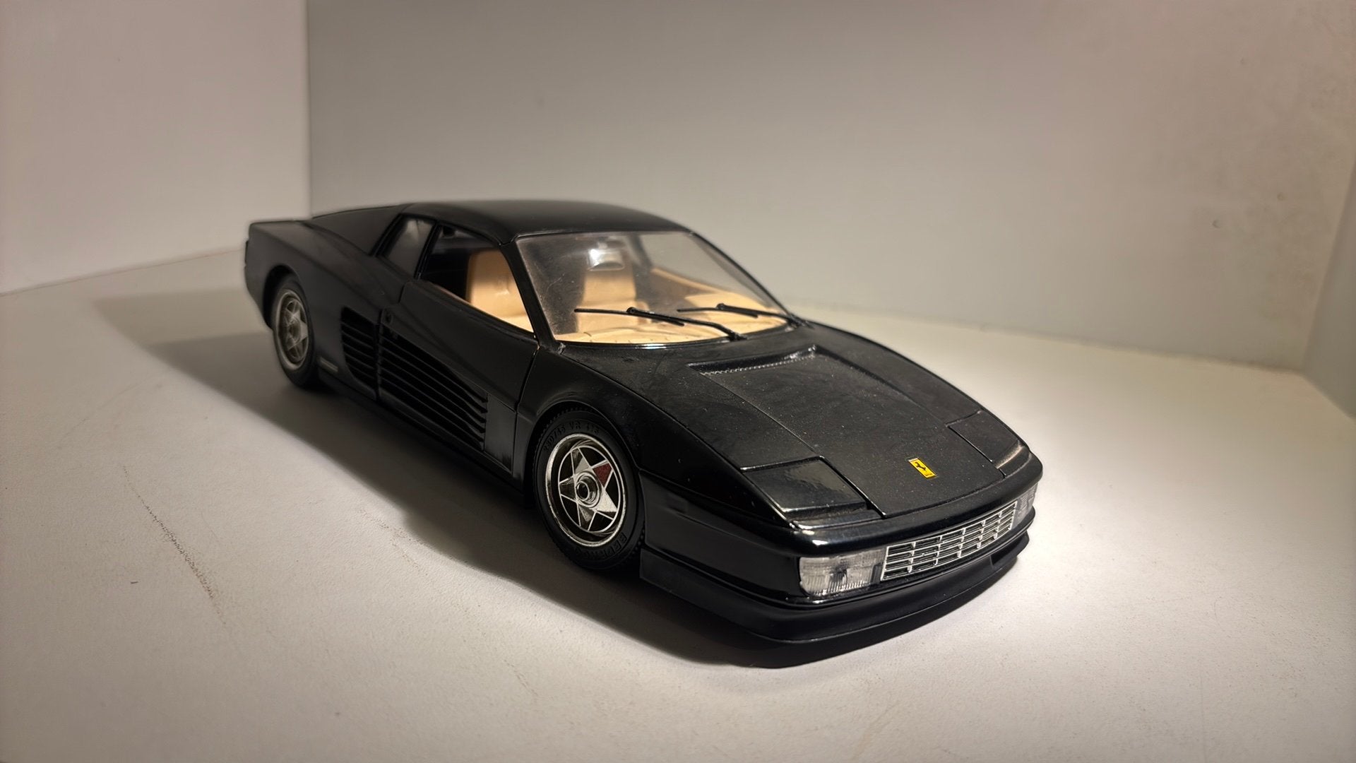 Ferrari testarossa black bburago 1.18, Ophalen of Verzenden, Bburago, A, A