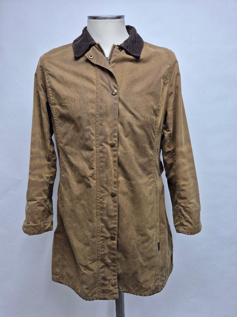 Barbour 'Newmarket Mac' dames wax jas, maat 40, Maat 38/40 (M), Barbour, Overige kleuren, Ophalen of Verzenden