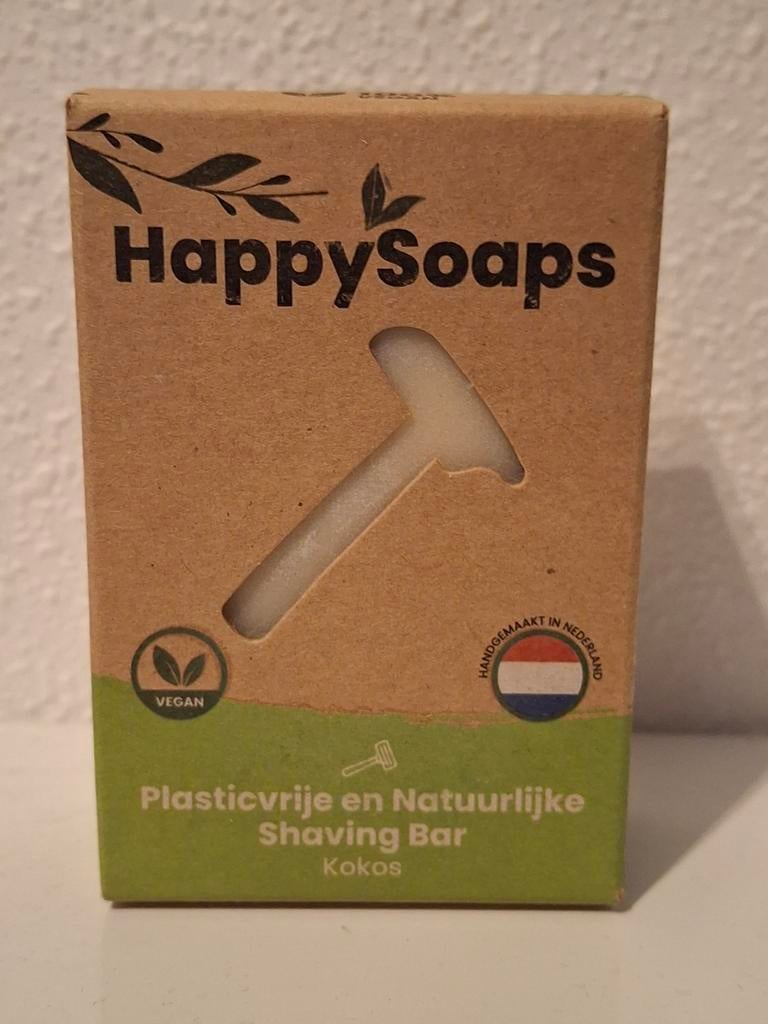 Happy Soaps Shaving Bar Kokos, Sieraden, Tassen en Uiterlijk, Uiterlijk | Lichaamsverzorging, Ophalen of Verzenden
