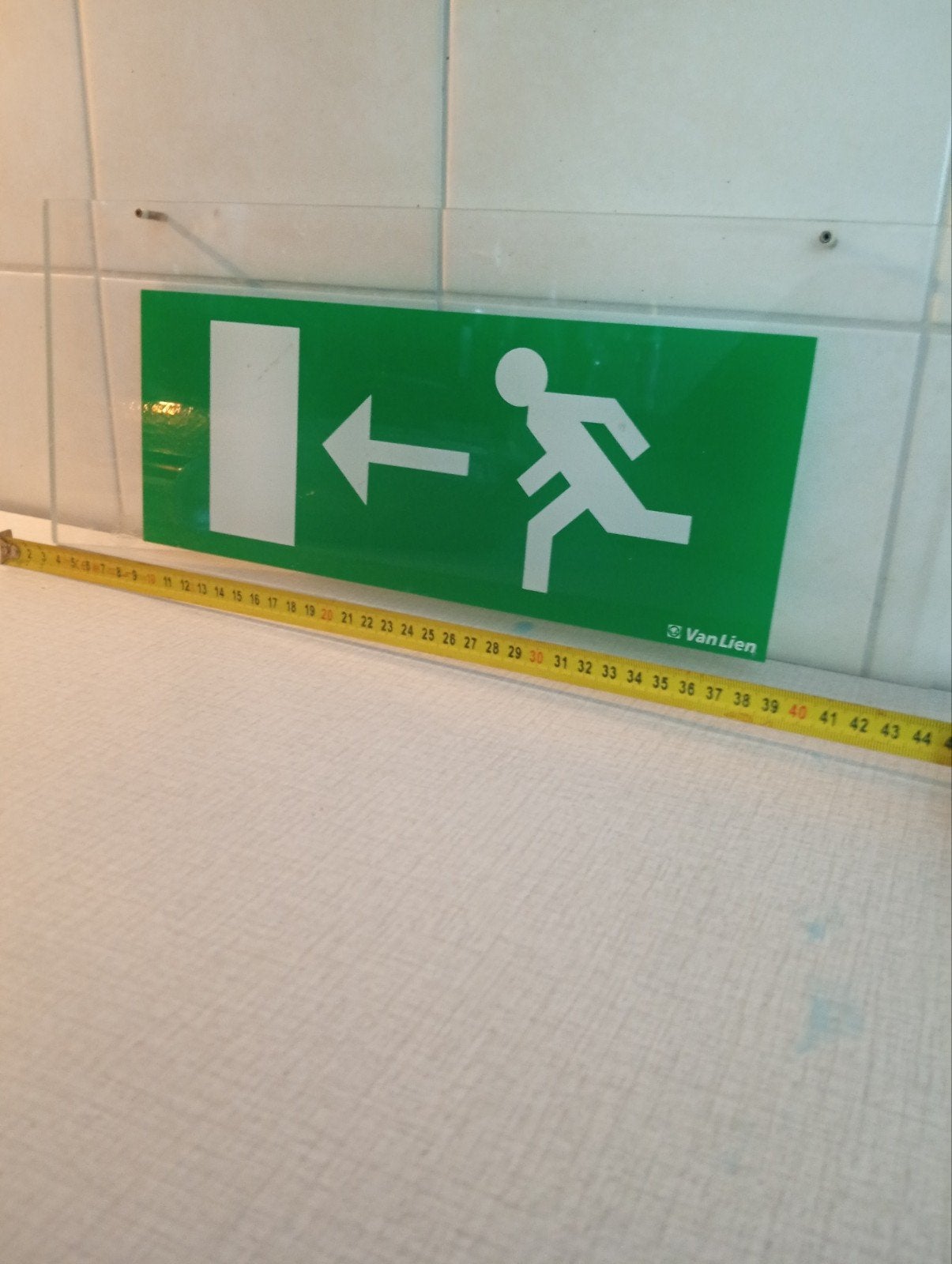 nood uitgang bord, Ophalen, Minder dan 50 watt