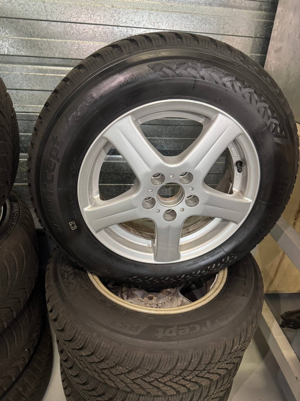 4x Velgen+Winterbanden 175/70/14, Auto-onderdelen, Banden en Velgen, Ophalen, 14 inch, Gebruikt, 175 mm
