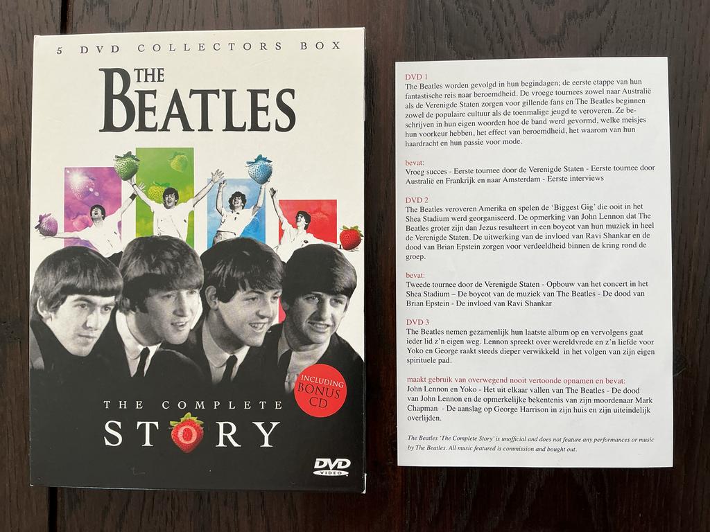 The Beatles: The Complete Story - 5 DVD Collectors Box, Cd's en Dvd's, Alle leeftijden, Boxset, Ophalen of Verzenden, Zo goed als nieuw
