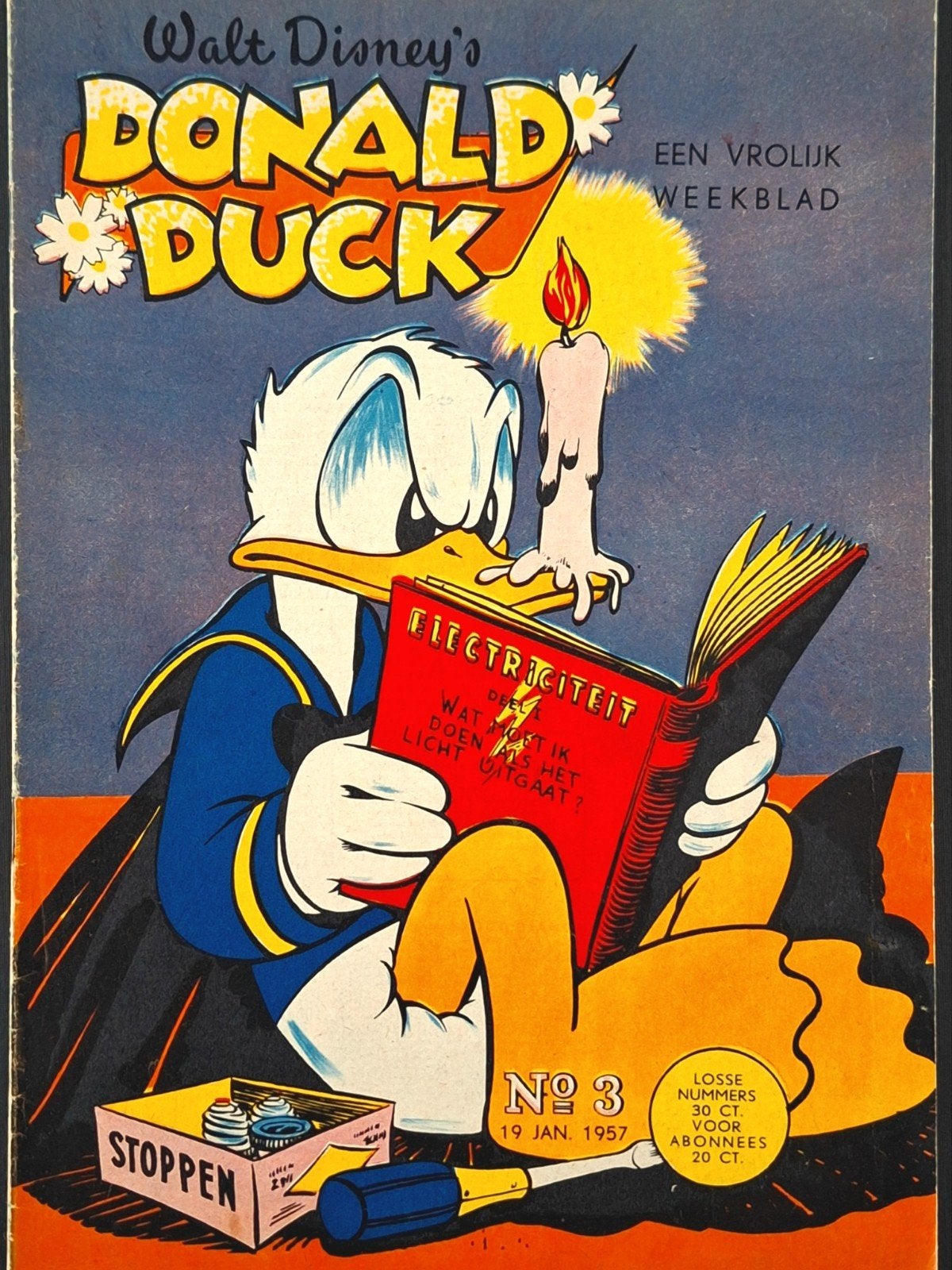 Donald Duck 1957 nr. 3, Eén stripboek, Ophalen of Verzenden, Gelezen