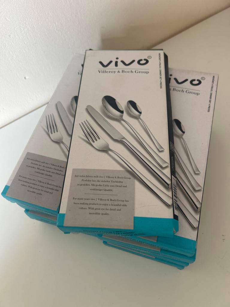 Vivo Villeroy & Boch Group Bestekset - 4-delig - RVS, Diversen, Ophalen of Verzenden, Nieuw