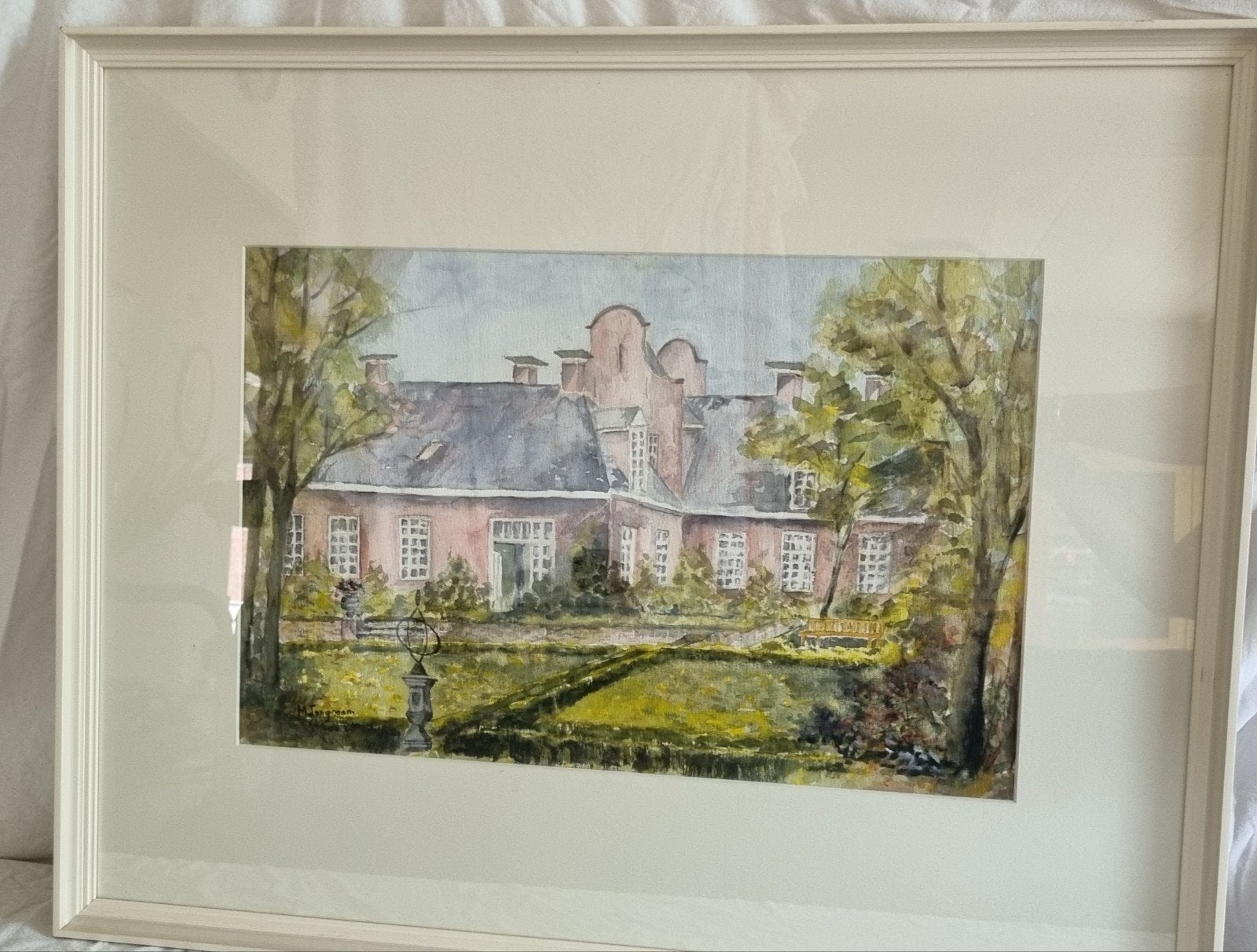 Aquarel van Veenborg Welgelegen in Sappemeer, Ophalen